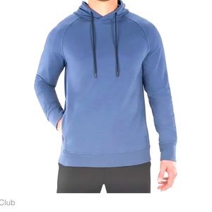 Everyday Active Hoodie, relaxed Fit, Matte Indigo Blue,  Men’s Hoodie, Sz Small